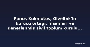 Panos Kokmotos, Givelink'in kurucu ortağı, insanları ve denetlenmiş sivil toplum kuruluşlarını buluşturmak üzerine