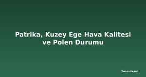 Patrika, Kuzey Ege Hava Kalitesi ve Polen Durumu