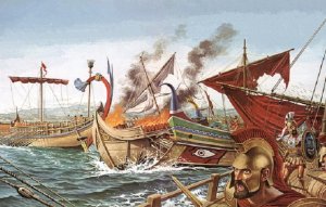Salamis Boğazı'nda Yunan filosu Xerxes'i yendi