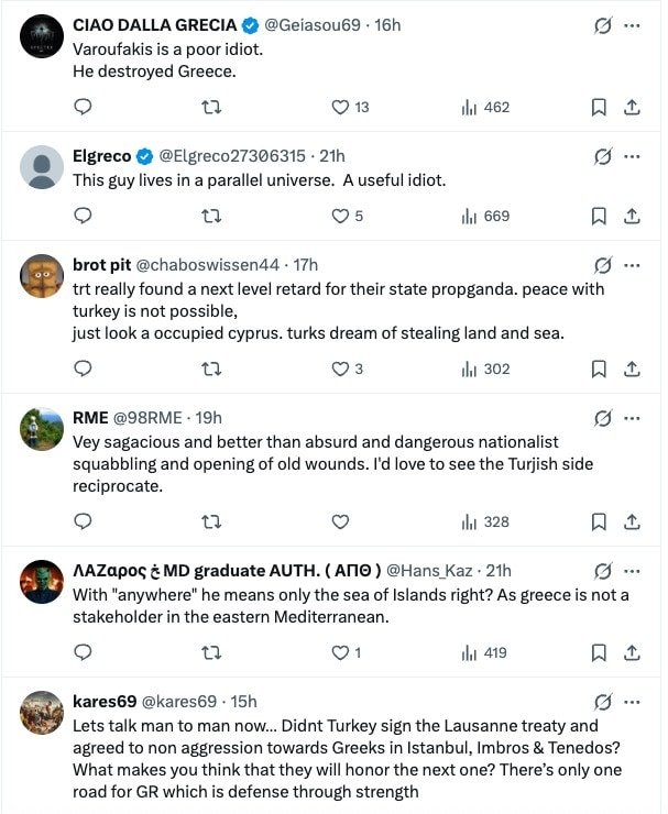 Varoufakis, Türkiye devlet televizyonundaki açıklamaları nedeniyle Yunanistan'da tepki çekti