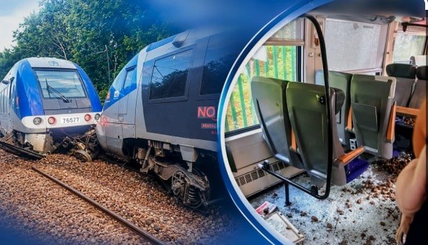 Fransa'da tren raydan çıktı: 44 yolcu yaralandı