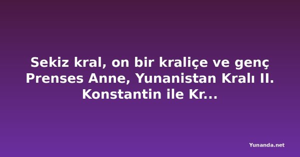 Sekiz kral, on bir kraliçe ve genç Prenses Anne, Yunanistan Kralı II. Konstantin ile Kraliçe Anne-Marie'nin düğününde bir araya geldi