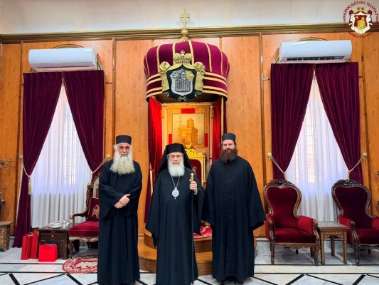 Kudüs Patriği Theophilos, Yunanistan'ın Ürdün Büyükelçisi'ni Kabul Etti