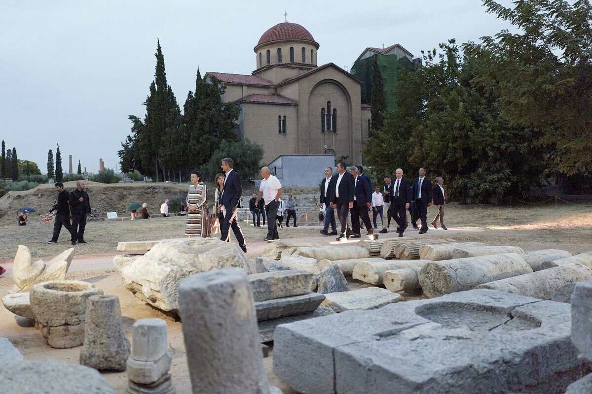 Miçotakis Atina'daki Kerameikos arkeolojik alanının yenilenen ziyaretçi altyapısını açtı