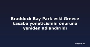 Braddock Bay Park eski Greece kasaba yöneticisinin onuruna yeniden adlandırıldı