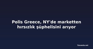 Polis Greece, NY'de marketten hırsızlık şüphelisini arıyor