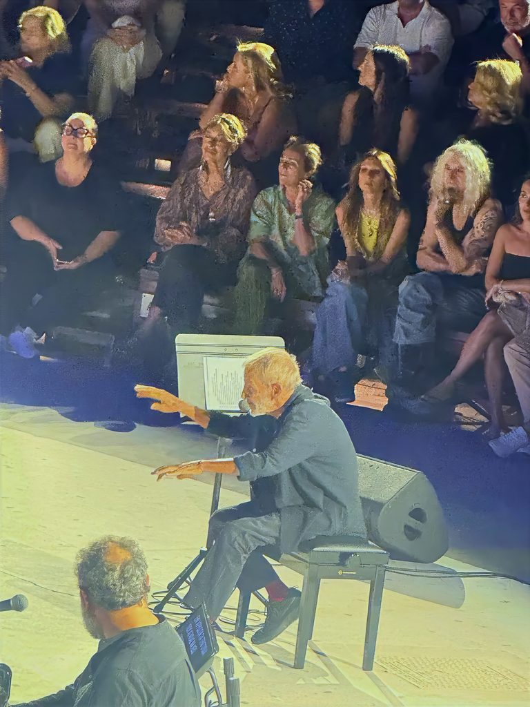Olympic percussion group at the Xarhakos Lycabettus concert