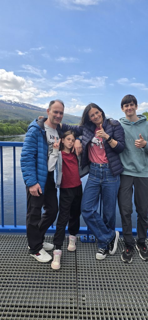Norveç'te aile fotoğrafı