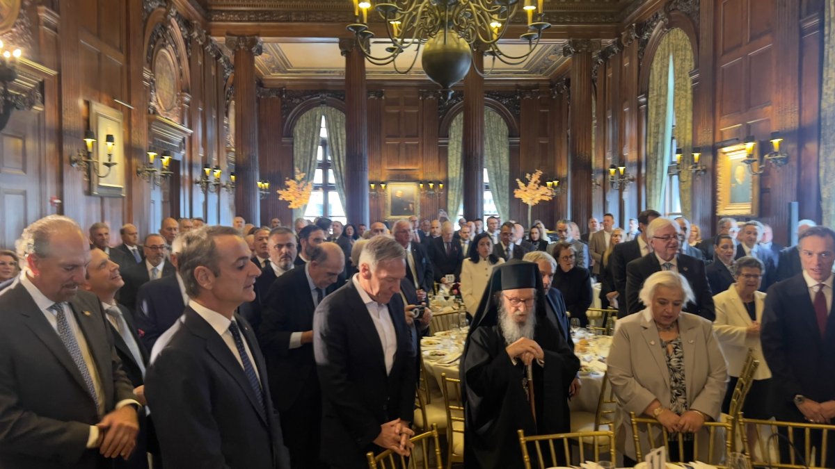 New York'ta Kyriakos Miçotakis'i onurlandıran Yunan-Amerikan öğle yemeği devam ediyor