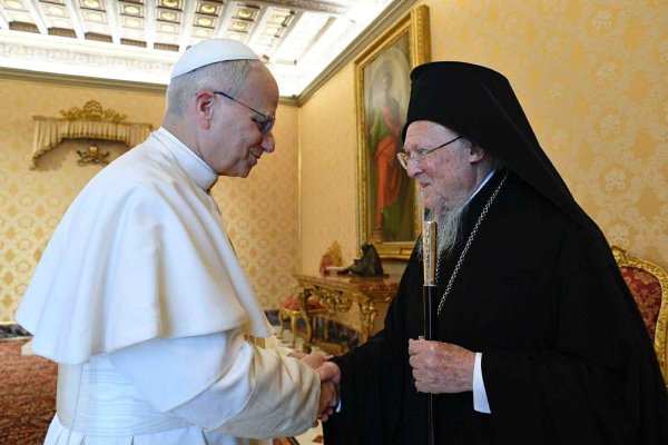 Fener Rum Patriği Bartholomeos, Vatikan'da Papa XIV. Leo ile görüştü