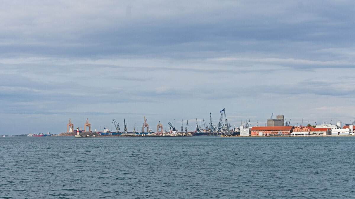 Selanik Limanı'nda güneş gözlüğü koliside 3.081 bıçak ve silah ele geçirildi