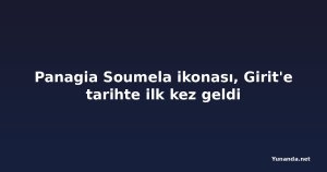 Panagia Soumela ikonası, Girit'e tarihte ilk kez geldi