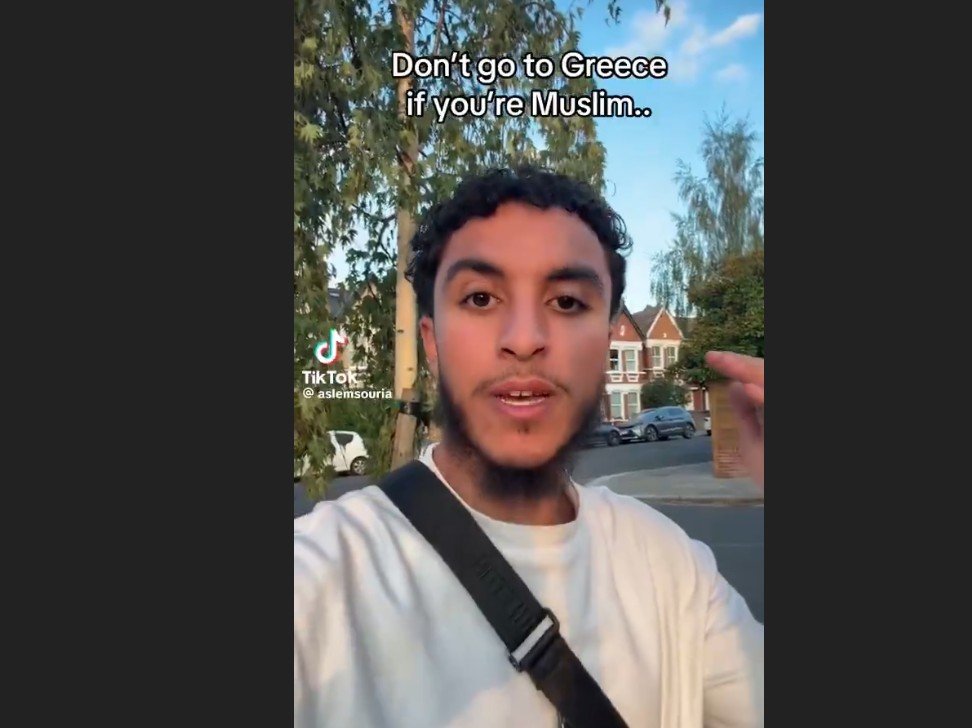 Müslüman turistin helal yemek ve cami bulunmadığı için Yunanistan'a gitmeme çağrısı viral oldu