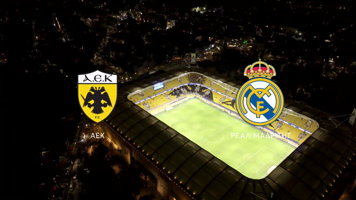 Yunan kulübü AEK – Real Madrid maçı 4 Kasım'da MEGA kanalında canlı yayınlanacak