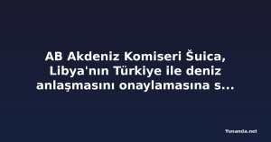 AB Akdeniz Komiseri Šuica, Libya'nın Türkiye ile deniz anlaşmasını onaylamasına sert tepki gösterdi