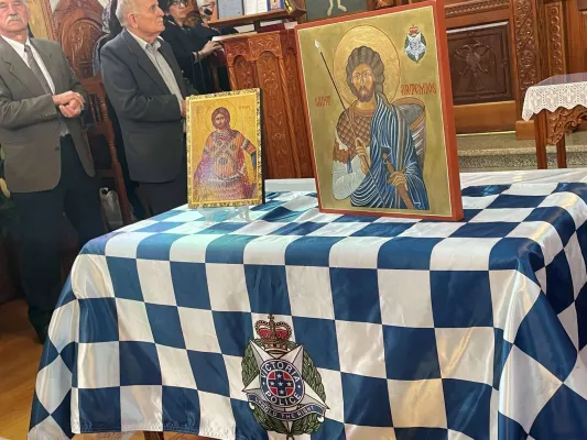 Avustralya'nın Melbourne kentinde Yunan asıllı polisler, koruyucu azizleri Aziz Artemios'u andı