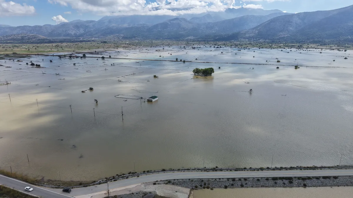 Girit'te ekim başından bu yana aşırı yağış: Bir istasyonda 1.000 milimetre aşıldı