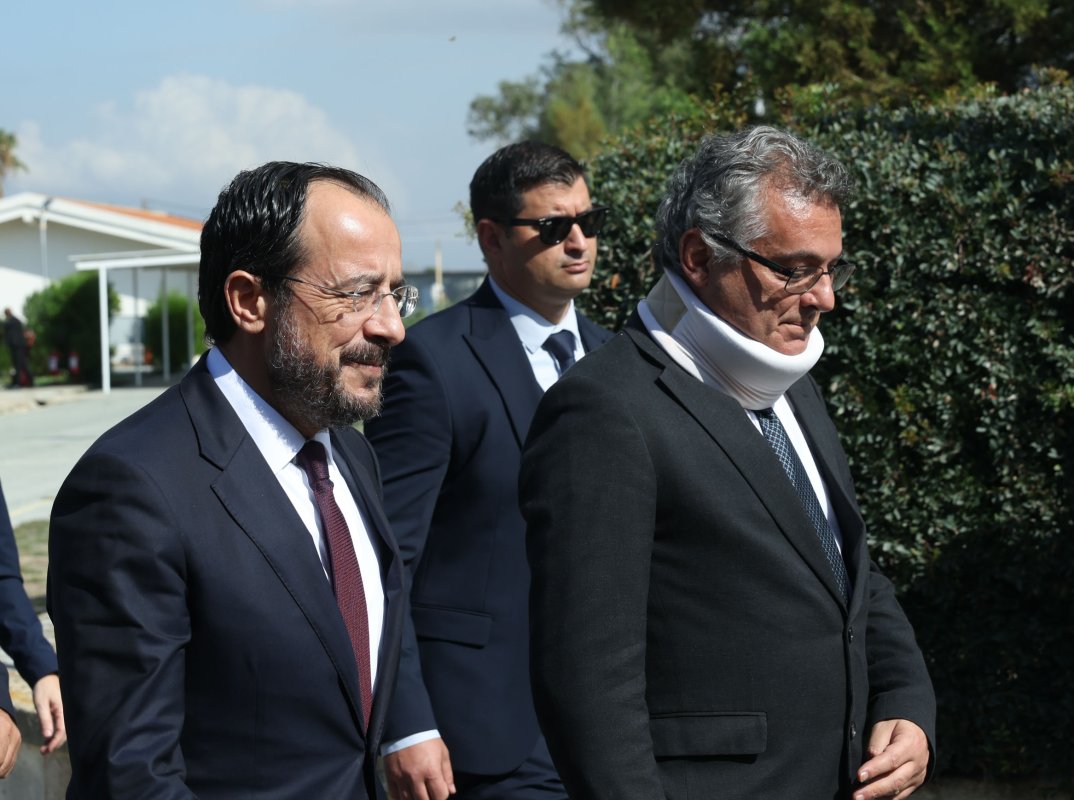 Kıbrıs Cumhurbaşkanı Hristodulidis ile Kıbrıslı Türk lider Erhürman görüştü, ortak bildiri çıkmadı