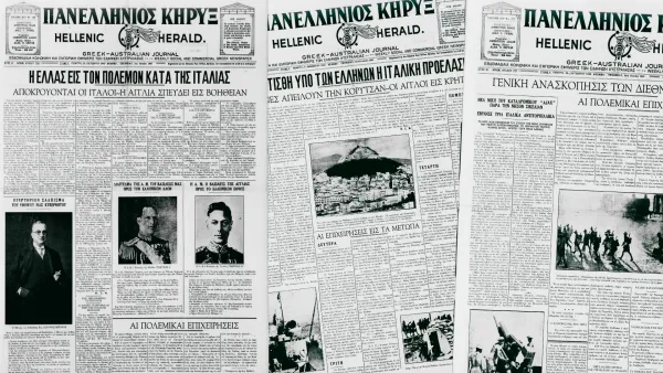 Avustralya'daki Yunan gazetesi The Greek Herald'ın 1940 haberleri: İtalya'nın saldırısı ve ilk direniş günleri