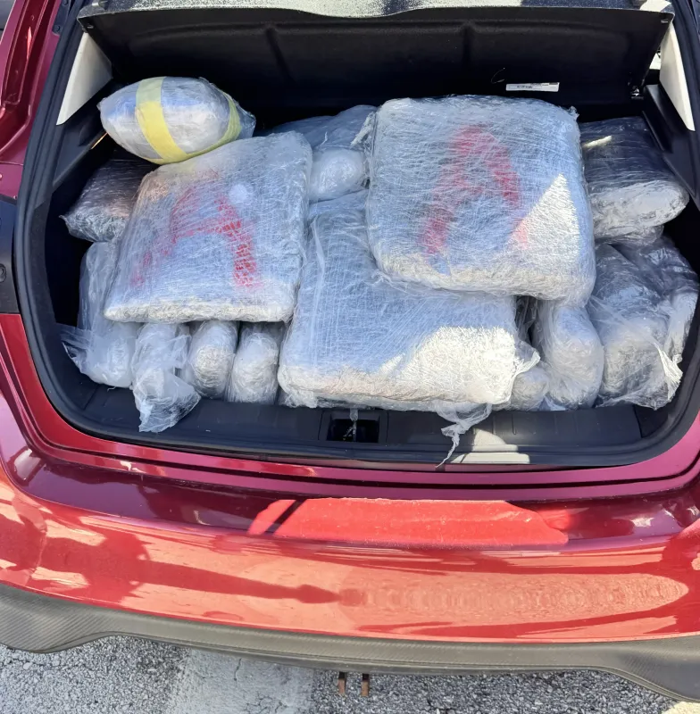 Yunanistan'da otomobille 70 kilodan fazla esrar taşıyan şüpheli yakalandı